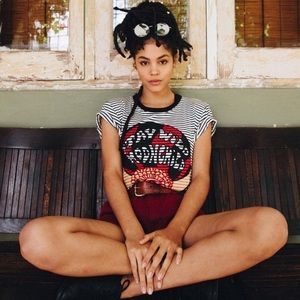 EUC Stay Wild Moonchild Striped Tee sz. Large